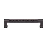 M Marcus Heritage Brass Cabinet Pull Bauhaus Hammered Design 160mm Centre to Centre